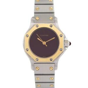 Cartier Santos Octagon SM YG Combination SSxYG Automatic Watch